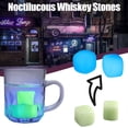 thumbnail image 1 of Xihbxyly Piedras de Whisky Noctilucous, Regalo Único y Genial, Whisky Frío Sin Hielo, Diseño Duradero y Seguro, Perfecto para Amantes Del Whisky, Regalo para Esposo, Abuelo o Aniversario (Juego de 2), 1 of 3