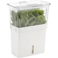 thumbnail image 1 of Contenedor para hierbas Fresco Contenedor de acrílico para refrigerador Contenedor para hierbas y verduras Contenedor con indicador de nivel de agua, 1 of 8