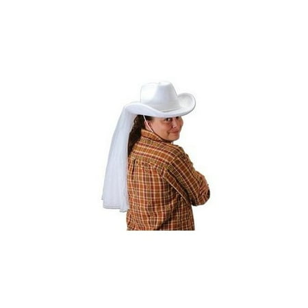 Western Bride's Hat Party Accessory (1 count) (1/Pkg)