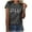 Dark Gray, variant on Fesfesfes Womens Fashion Tops Women's Short Sleeves Print Nurse's Day Casual Tops Pullover Blouse T-shirt Women's Short Sleeve Tops S(US:4)