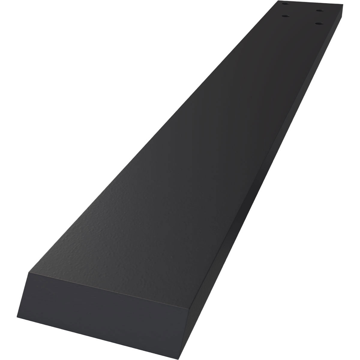 Ekena Millwork 2 1/2"W x 18"D Hidden Floating Steel Heavy Duty Bracket, Powder Coated Black
