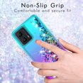 thumbnail image 5 of for Moto G 5G 2023 Case,Motorola G 5G 2023 Case,with HD Screen Protector,Gradient Quicksand Glitter Liquid Floating Girls Cute Phone Case for Motorola Moto G 5G 2023 (Teal/Purple), 5 of 7
