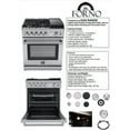 thumbnail image 6 of Forno Lazio 30-Inch Freestanding Gas Range, 4 Burners, Convection Oven, Energy Efficient, 6 of 7