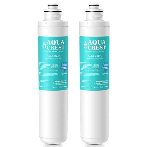 2 Pack AQUACREST 750R Replacement for Culligan 750R Level 1 Drinking Water Cartridge
