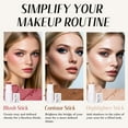 thumbnail image 2 of Maquillaje en barra Trio KIMUSE, crema, colorete e iluminador, 2 of 9