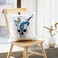 thumbnail image 5 of LALILO Throw Pillow Covers Octopus Skull Animal Art Bone Creative Cushion Cover 18" x 18", 782 Pack, 5 of 6