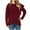 Wine, variant on Timegard Womens Sweatshirts Long Sleeve Irregular Hoodies Pullover Fall Winter Loose Top with Pockets