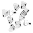 thumbnail image 1 of 10pcs Orthodontic Cross Tube Stainless Steel Dental Crimpable Cross Tube Replacement Accessory 0.08in, 1 of 5