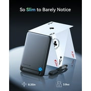 INIU Magnetic Portable Charger, Ultra Slim Qi2 Certified 5000mAh 20W Wireless Power Bank, ONLY for iPhone 12~17 Series, Black