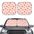 thumbnail image 2 of Balery 2 Piece Starfish Car Windshield Sun Shade|Foldable Front Windshield Shade for Car Front Window for Most Sedans SUV Truck-Large, 2 of 7