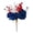 D, variant on geerera Patriotic Artificial Mum Flowers - Red White Blue Spider Mum Picks for 4th of July Floral Arrangement,12.99"