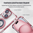 thumbnail image 5 of Entronix Magnetic Clear Case Compatible with iPhone 15 Plus, Flexible Fashion Cover, Rose, 5 of 8