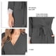 thumbnail image 4 of Bata De Pijama, Ropa De Dormir De Manga 3/4 Para Mujer Con Cinturón Para Spa Para Dama ANGGREK Gris Oscuro XL, 4 of 4