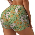 thumbnail image 2 of Xecao Snake And Floral Print Workout Shorts for Women Soft Smooth Gym Yoga Scrunch Active Tennis Workout Running Shorts, 2 of 9