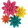 thumbnail image 2 of Teacher Created Resources Beautiful Brights Paper Flowers, Pack of 4, 2 of 2