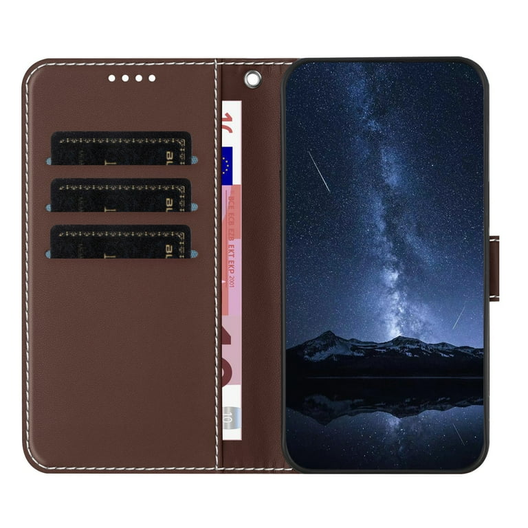 for iPhone 12 Pro Max Wallet Case, Luxury PU Leather Book Style