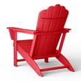 thumbnail image 6 of WestinTrends Highland Outdoor Patio HDPE Adirondack Chair With Cup Holder, Red, 6 of 9