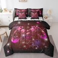 thumbnail image 1 of Erosebridal Video Game Bedding Sets Twin Size,Geometric Hexagon Comforter Sets with Sheets,Gradient Decor,Reversible,7pcs, 1 of 5