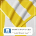 thumbnail image 3 of 100% Cotton Cabana Striped Beach & Pool Towels (4 Pack - 30" x 60", Yellow), 3 of 6