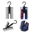 thumbnail image 2 of 2 Pcs Ganchos Ropa Corbatas Cinturones Organizador Colgar Xtellar negro, 2 of 3