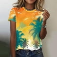 thumbnail image 2 of Women Summer Tops Sexy Plus Size Shirts for Women 4X Women Slim Fit Basic Tees Skinny Crop, 2 of 4