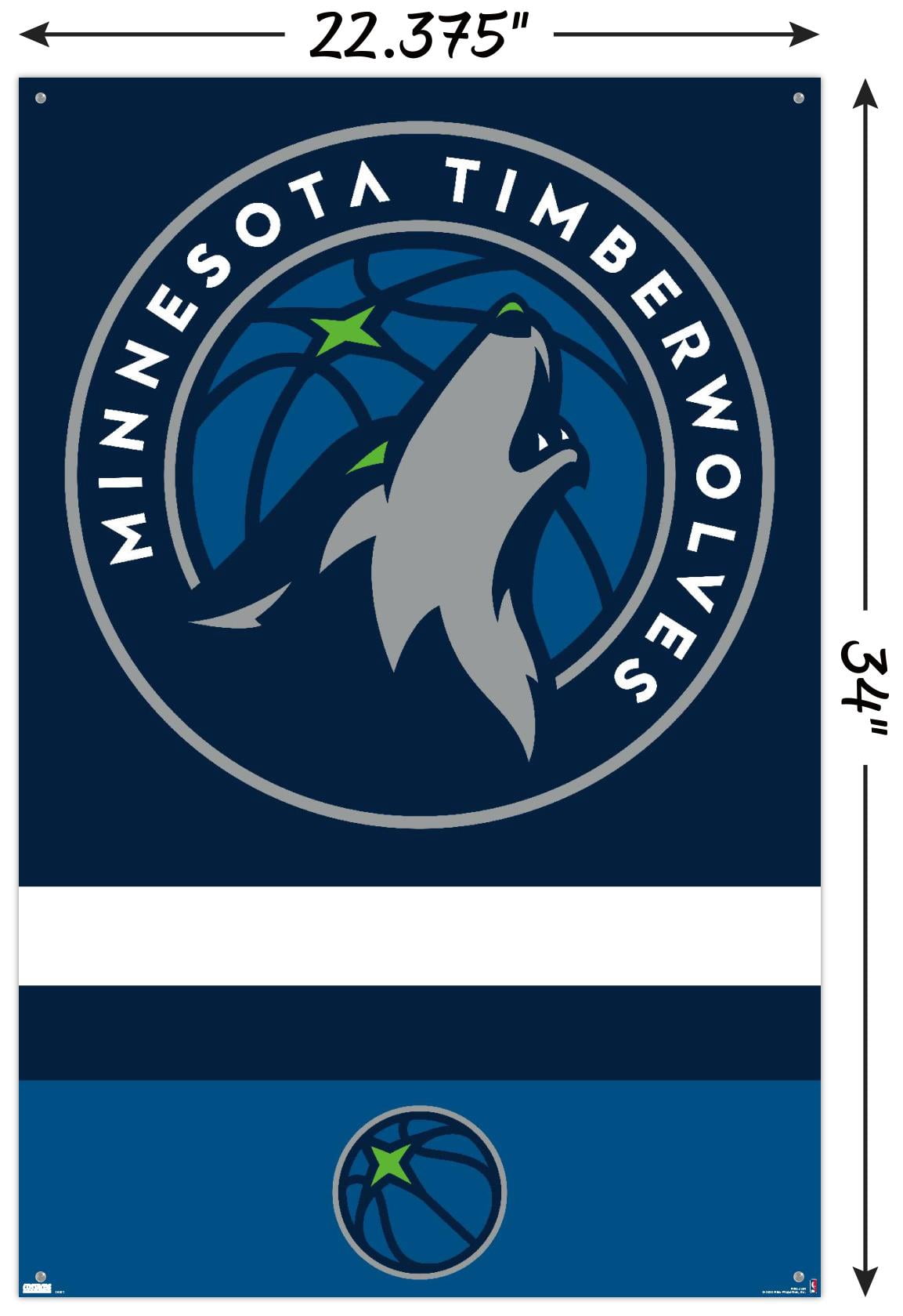 NBA Minnesota Timberwolves - Logo 20 Wall Poster with Pushpins, 22.375" x 34"