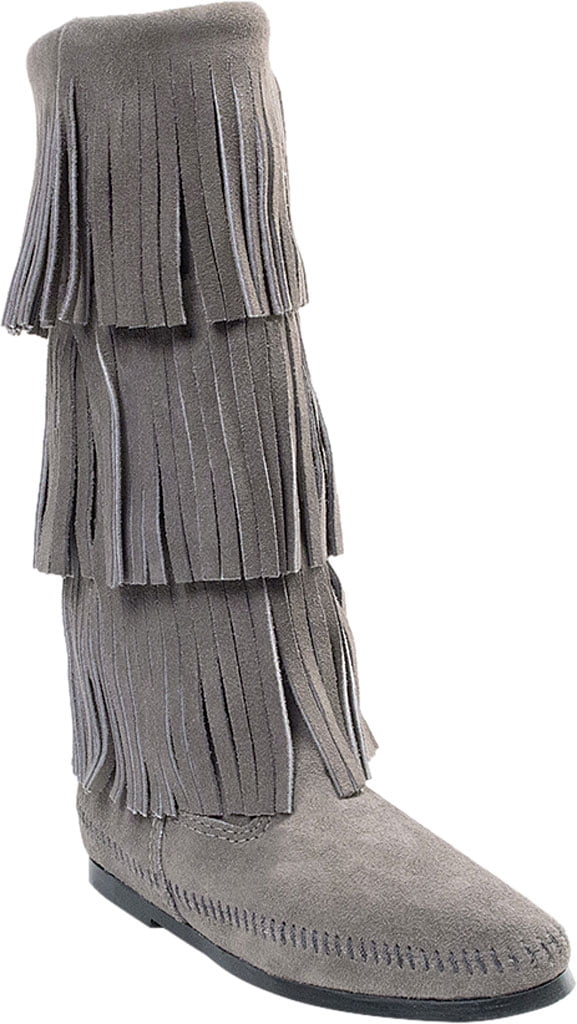 minnetonka three layer fringe boot