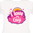 thumbnail image 4 of Inktastic I Love My Gigi Grandma Grandchild Girls Long Sleeve Baby Bodysuit, 4 of 5