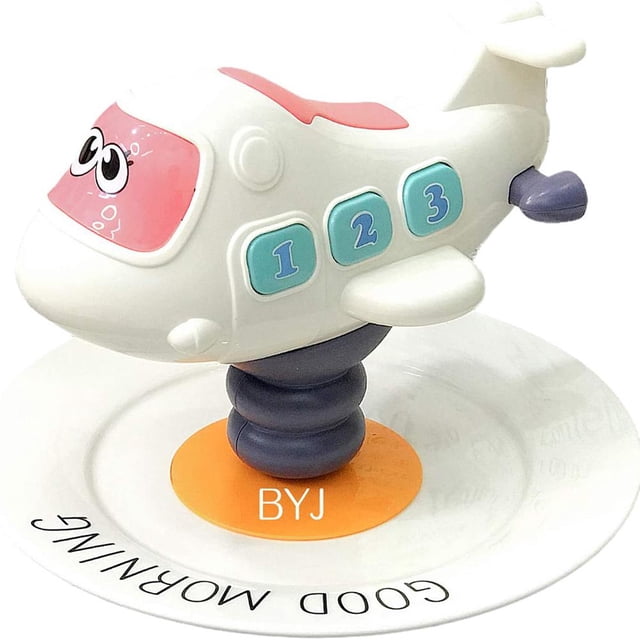 Juguetes Creativos De Música Con Ventosa Para Mesa, Juguetes De Música De Avión/Pony Con Ventosa Para Bebés, Juguetes Interactivos De Educación Temprana Para Bebés Moyic FN007526-00