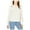 white, variant on bar III Womens Balloon Sleeve Pullover Sweater, White, X-Small