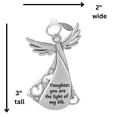 thumbnail image 6 of 2026 Metal Angel Christmas Ornament or Car Charm for Nurse, Mom, Grandma, Daughter, Friend or Sister with Sparkling Stones (Daughter), 6 of 6