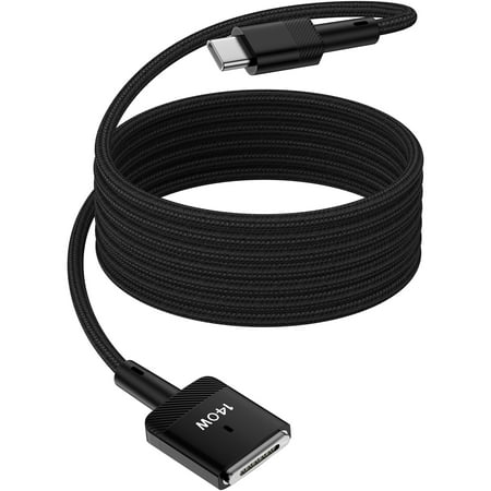 Zacenei USB-C to Magnetic 3 Cable 6ft,1Pack 140W MacBook Air Charger Nylon USB C Fast Charging Cable Type C to Mag-Safe Charger Cable Compatible for M4 MacBook Pro/Air M1 M2 M3(2021-2024 14"&16")
