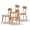 Oak, variant on QuzyAor Dining Room Chairs Set of 4, FAS Grade Solid Oak Wood Frame, Farmhouse Kitchen Side Chair