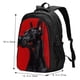thumbnail image 5 of Balery Black Dog Red Background Mochila con carga USB para hombre y mujer - Mochila impermeable y antirrobo para laptop con puerto USB para viajes, trabajo, 5 of 7