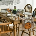thumbnail image 4 of SM-XLHN Polka Dot Ghost Pumpkin Cat Boo Halloween Table Runner, Bat Seasonal Fall Kitchen Dining Table Decoration for Home Party Decor 13x72 Inch, 4 of 6