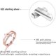 thumbnail image 3 of 18K Gold Plating 925 Sterling Silver Ring Cubic Zirconia Double Cross Rings Simulated Diamond CZ Rings Gifts for Women Girls Mom Mother Wife Girlfrien, 3 of 4