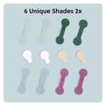 thumbnail image 2 of U Brands 12ct Writable Cord Labels, Hook and Loop, Multicolor, 2 of 6