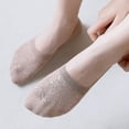 thumbnail image 2 of Size (35-39) 5 pares de Calcetines invisibles para Mujer, Calcetines antideslizantes hasta el tobillo, Calcetines de algodón de malla para Mujer, Calcetines transpirables No Show, 2 of 5