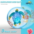 thumbnail image 3 of Outdoor Bird Bath, Turtle Pattern Bird Bath with Metal Stand, Attract Birds, Patio Garden Decor, Outdoor Decoration, 3 of 5