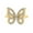 Yellow, variant on Simulated Cubic Zirconia Size-5 Butterfly Ring Wedding Band 925 Sterling Silver