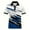 Blue, variant on Men's Summer Casual Polo Shirt with 3D Digital Print Short Sleeve, Button Down Collar Soft, Breathable Fabric, Suitable for Multiple Occasions, Multiple Sizes