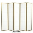 thumbnail image 7 of Red Lantern 6 ft. Tall Double Cross Shoji Screen - Gold - 5 Panels, 7 of 7