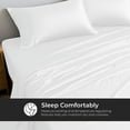 thumbnail image 5 of 100% Bamboo Twin Sheet Set - Ultra Soft, Breathable & Cooling, Ideal for Hot Sleepers, 16" Deep Pocket, Hotel Luxury Bedding (White), 5 of 8