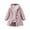 Pink, variant on Feancey Girls Long Fleece Jacket Winter Sherpa Warm Hooded Coat Kids Casual Button Down Hoodie Jackets Solid Color Thicken Outwear Beige 3 Years