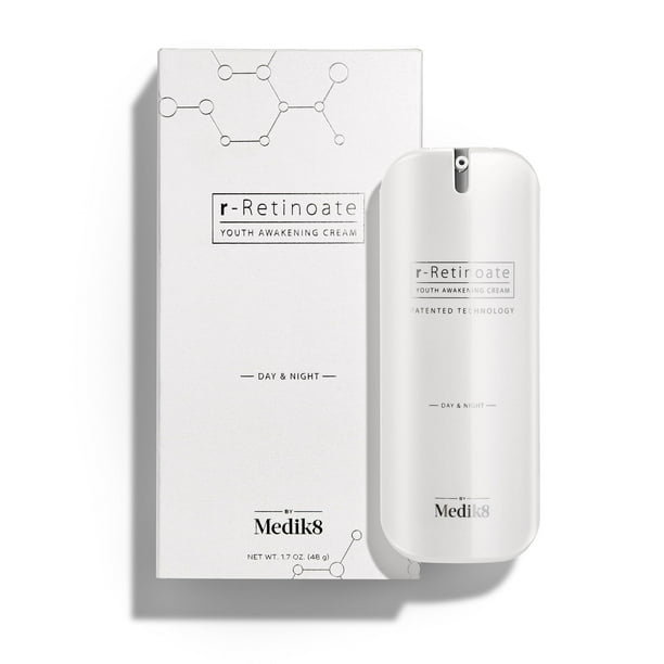 Medik8 R-Retinoate Día y Noche - Suero facial hidratante y voluminizador con vitamina A - Reduce líneas de expresión y arrugas - Suero facial con vitamina C - 50 ml