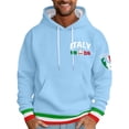 thumbnail image 2 of CONZONE Men's Hoodies Long Sleeve Pullover Hoodie for Men Italian Flag Graphic Hooded Sweatshirts With Pocket, 2 of 4
