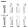 thumbnail image 3 of Leak-Proof Insulated Sports Fitness Water Bottle Metal Flask Stainless Steel Bicycle Water Bottles 500ML STEEL LID, 3 of 8