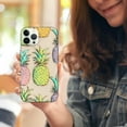 thumbnail image 3 of COMIO  Compatible with iPhone 15 PRO MAX Case Holographic Pineapple [8ft Drop Tested] Protective Clear Cases, 3 of 4