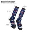 thumbnail image 2 of Rateoe Red White Blue Fireworks 1 Pattern Women’s Knee High Crew Socks,Trouser Socks Comfortable, Breathable, Moisture-Wicking and Soft, 2 of 6