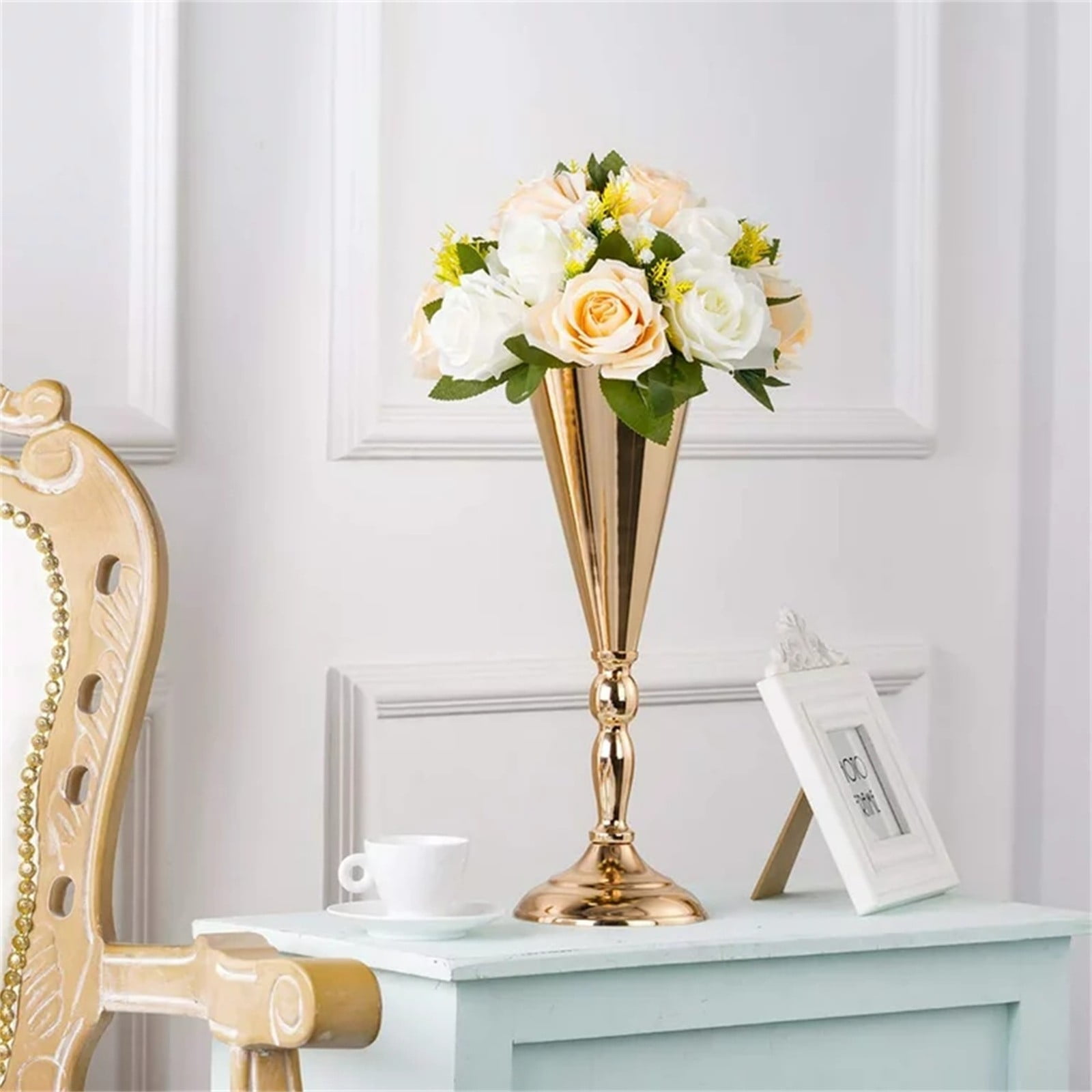 Artificial Peonies Flowers 2 Pcs Silk Fake Peony Flowers Elegant Artificial Peony Decoration for Home Wedding Party Vase Table Centerpiece Arrangement Home Kitchen